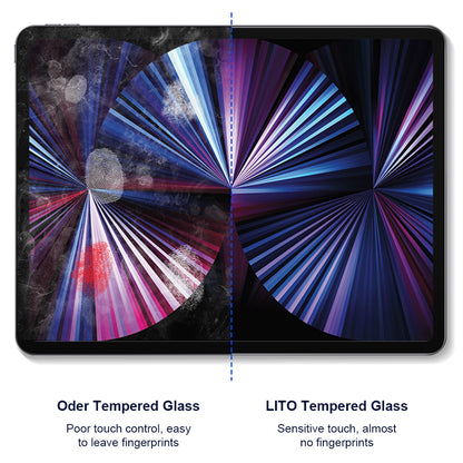 Privacy-skjermbeskyttelse Lito Classic for Apple iPad Air 13 (2026) / Air 13 (2024), Herdet glass, Full lim, 2.5D