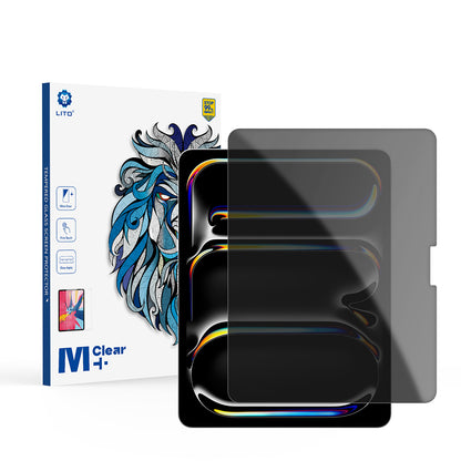 Privacy-skjermbeskyttelse Lito Classic for Apple iPad Air 13 (2026) / Pro 13 (2025), Herdet glass, Full lim, 2.5D