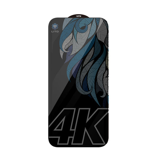 Beskyttelsesfolie Privacy Skjerm Lito D+ Max 4K for Apple iPhone 17 Pro Max, Herdet Glass, Full Lim