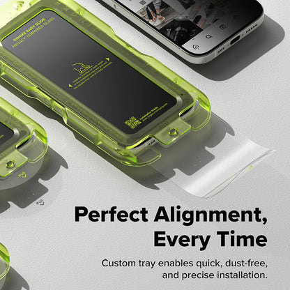 Privacy-skjermbeskyttelse Ringke Easy Slide for Apple iPhone 17 Air, Herdet glass, Full lim, Sett med 2 stk