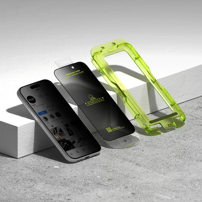 Privacy-skjermbeskyttelse Ringke Easy Slide for Apple iPhone 18 Pro Max, Herdet glass, Full lim, Sett med 2 stk