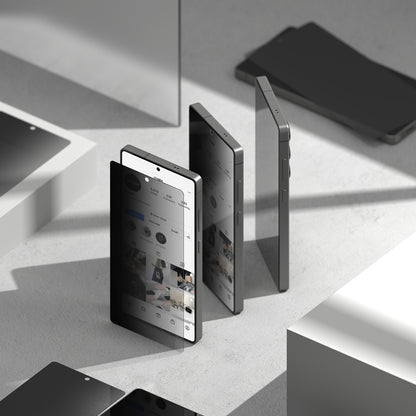 Privacy-skjermbeskyttelse Ringke Easy Slide for Samsung Galaxy S25+ S936, Herdet glass, Full lim, Sett med 2 stk