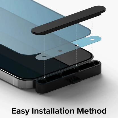 Beskyttelsesfolie Privacy Ringke for Apple iPhone 15 Pro, Herdet Glass, Full Lim