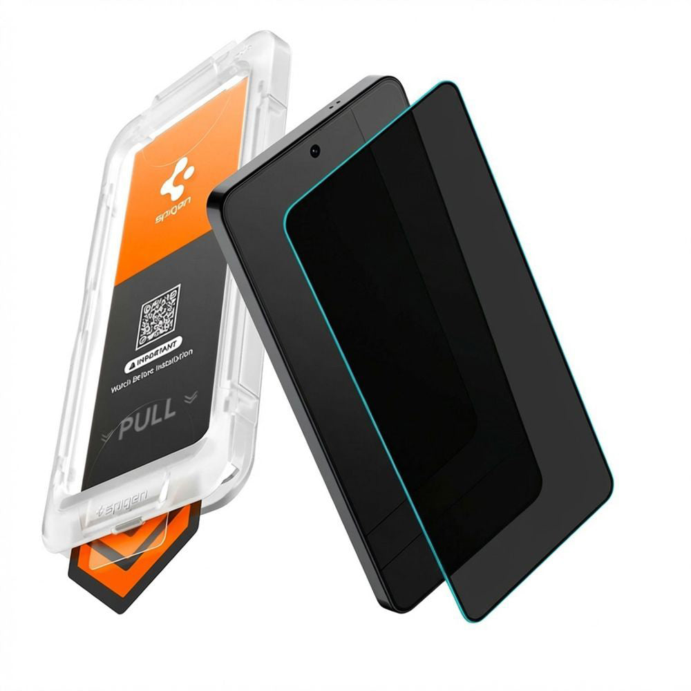 Beskyttelsesfolie Skjerm Privacy Spigen GlastR EZ FIT Pro HD for Samsung Galaxy S26 Plus S947, Herdet Glass, Full Lim AGL11087