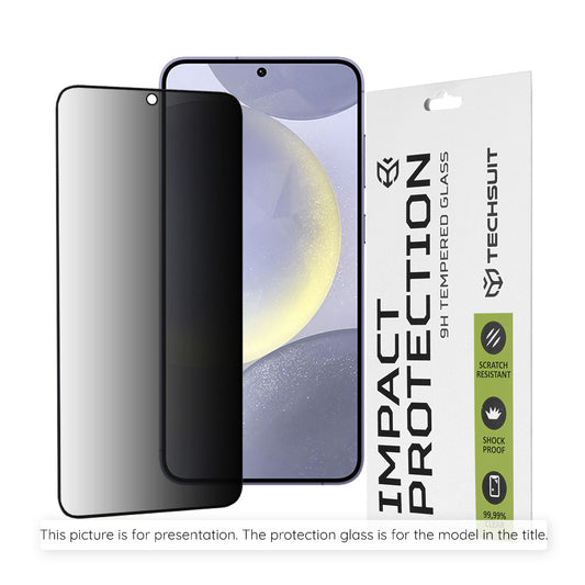Privacy Techsuit skjermbeskyttelse for Apple iPhone 18 Pro Max, Herdet glass, Full lim, 111D