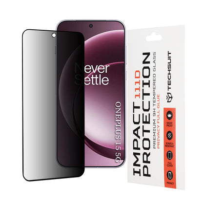 Skjermbeskytter Privacy Techsuit for OnePlus 15, Herdet Glass, 111D