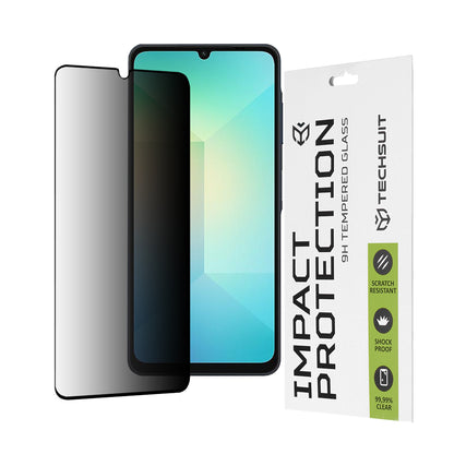 Privacy Techsuit skjermbeskyttelsesfilm for Samsung Galaxy A06 A065, Herdet glass, Full lim, 111D