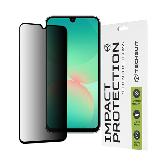Privacy Techsuit skjermbeskyttelsesfilm for Samsung Galaxy A26 A266, Herdet glass, Full lim, 111D