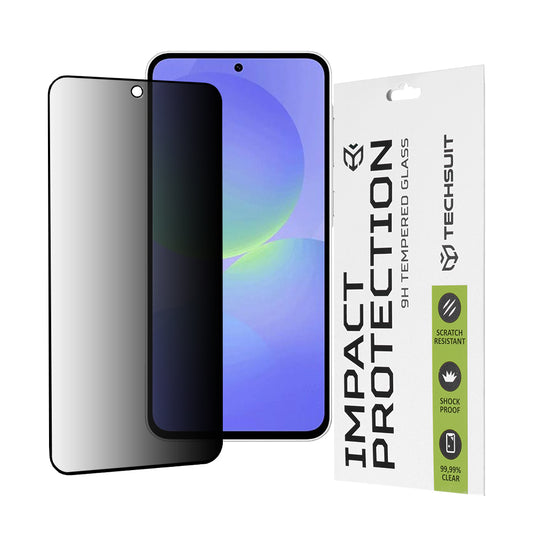 Privacy Techsuit skjermbeskyttelsesfilm for Samsung Galaxy A56 A566 / A36 A366, Herdet glass, Full lim, 111D