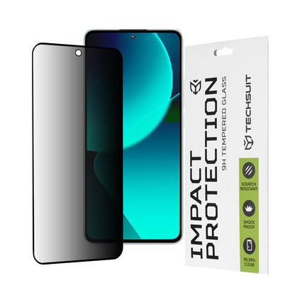 Privacy Techsuit skjermbeskyttelsesfilm for Xiaomi 13T Pro / 13T, Herdet glass, Full lim, 111D