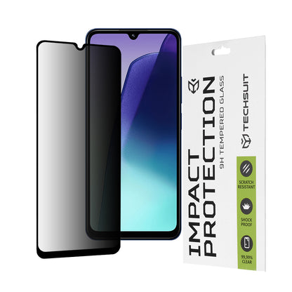 Privacy Techsuit skjermbeskyttelsesfilm for Xiaomi Redmi A5 4G (Regional) / 14C / Poco C75, Herdet glass, Full lim, 111D