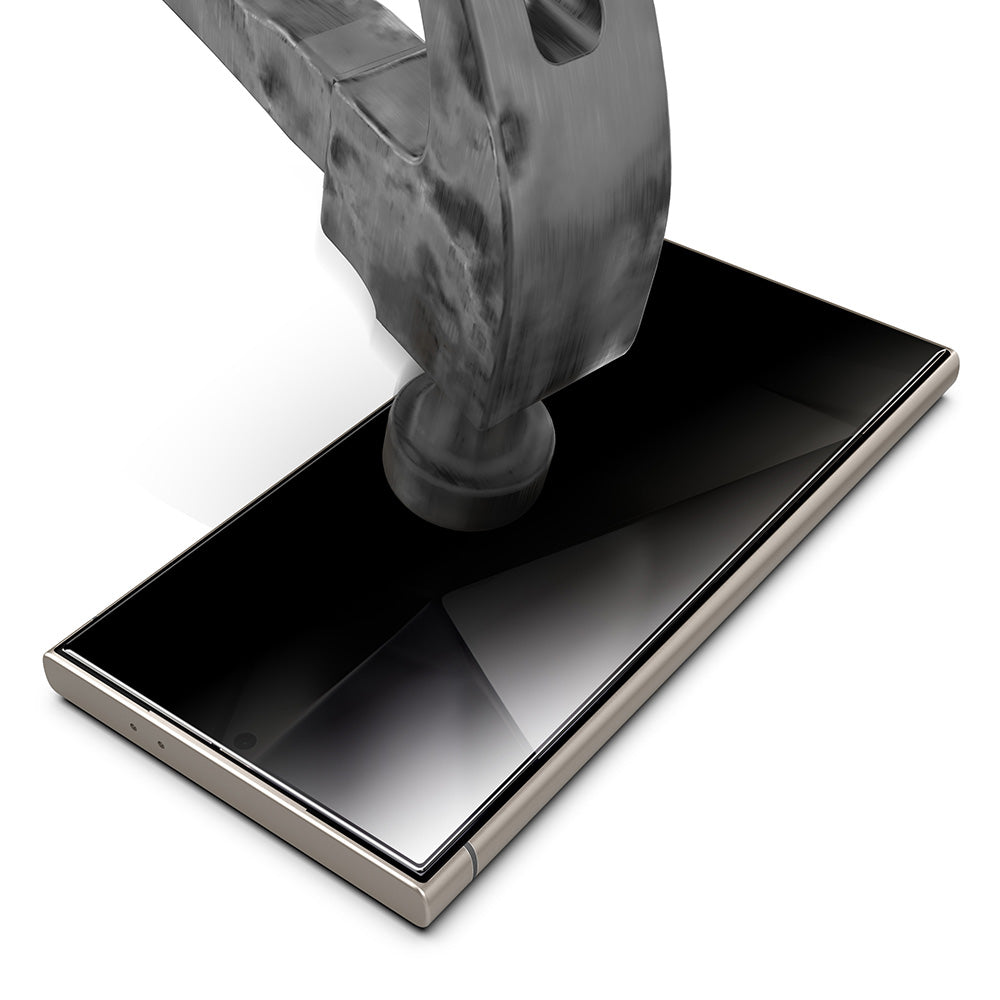 Personvernsbeskyttende skjermbeskytter Techsuit TitanGlass CrystalHD for Samsung Galaxy S24 Ultra S928, Herdet glass, Full lim
