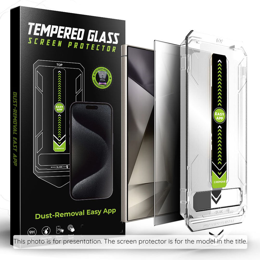 Privacy Techsuit TitanGlass CrystalHD skjermbeskyttelsesfilm for Samsung Galaxy S25 S931 / S24 S921, Herdet glass, Full lim