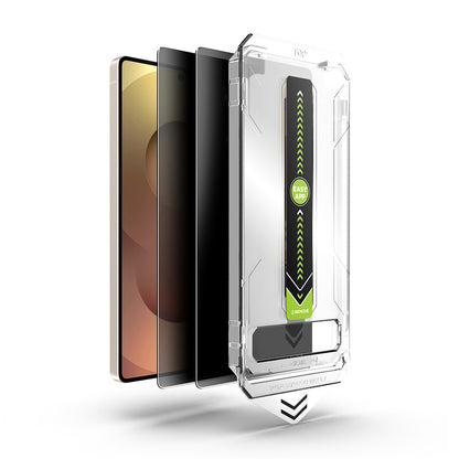 Privacy-skjermbeskyttelse Techsuit TitanGlass CrystalHD for Samsung Galaxy A17 5G / A16 5G A166, Herdet glass, Full lim, Sett med 2 stk