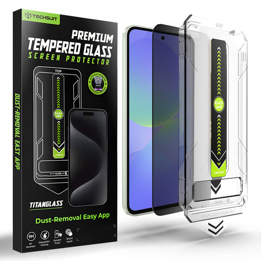 Privacy-skjermbeskyttelse Techsuit TitanGlass CrystalHD for Samsung Galaxy A37 5G / A36 A366, Herdet glass, Full lim