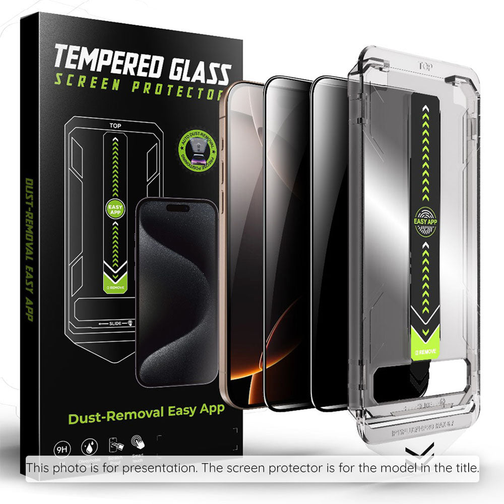Skjermbeskytter Privacy Techsuit TitanGlass CrystalHD for Samsung Galaxy S25 FE, Herdet Glass, Full Lim