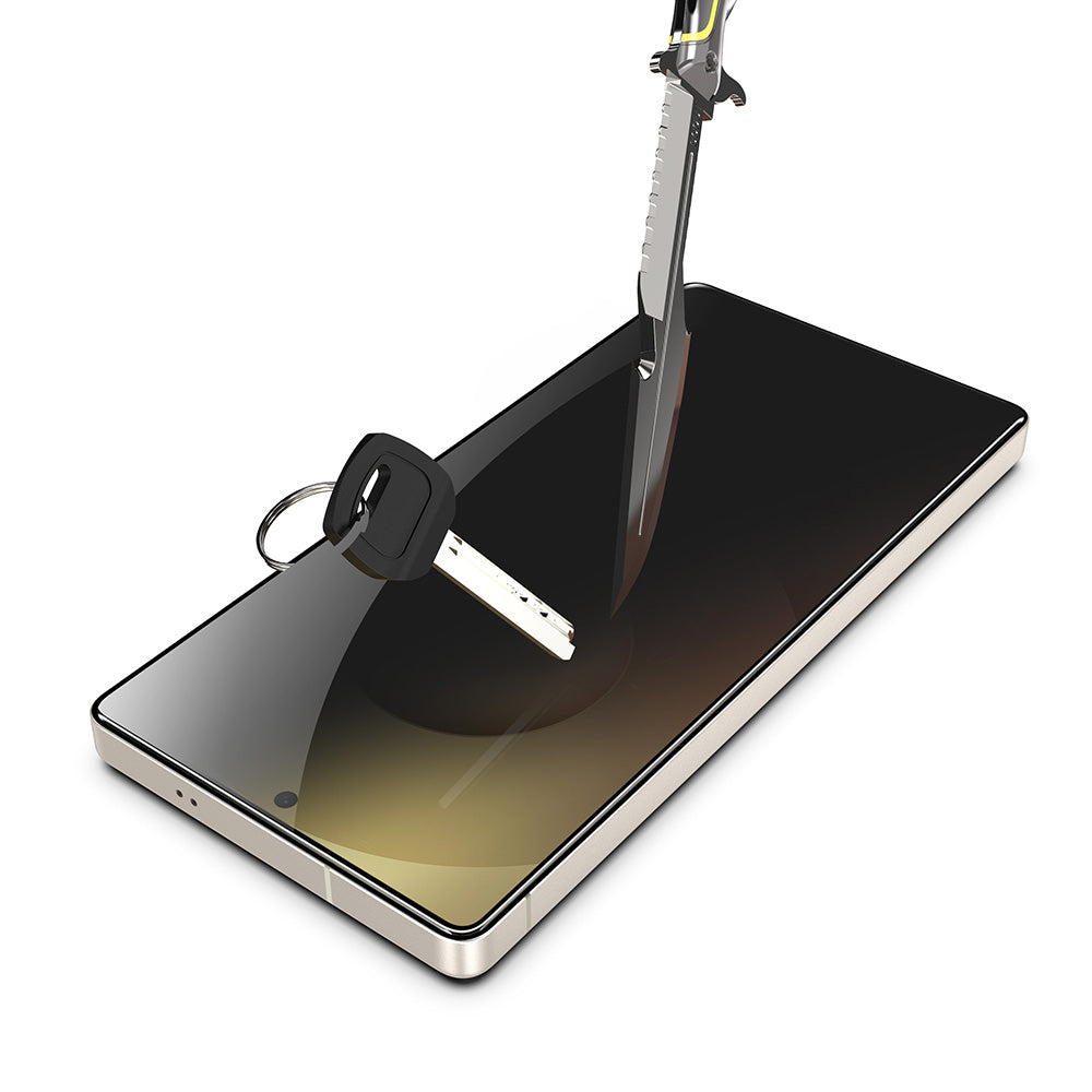 Skjermbeskytter Privacy Techsuit TitanGlass CrystalHD for Samsung Galaxy S26, Herdet Glass, Full Lim