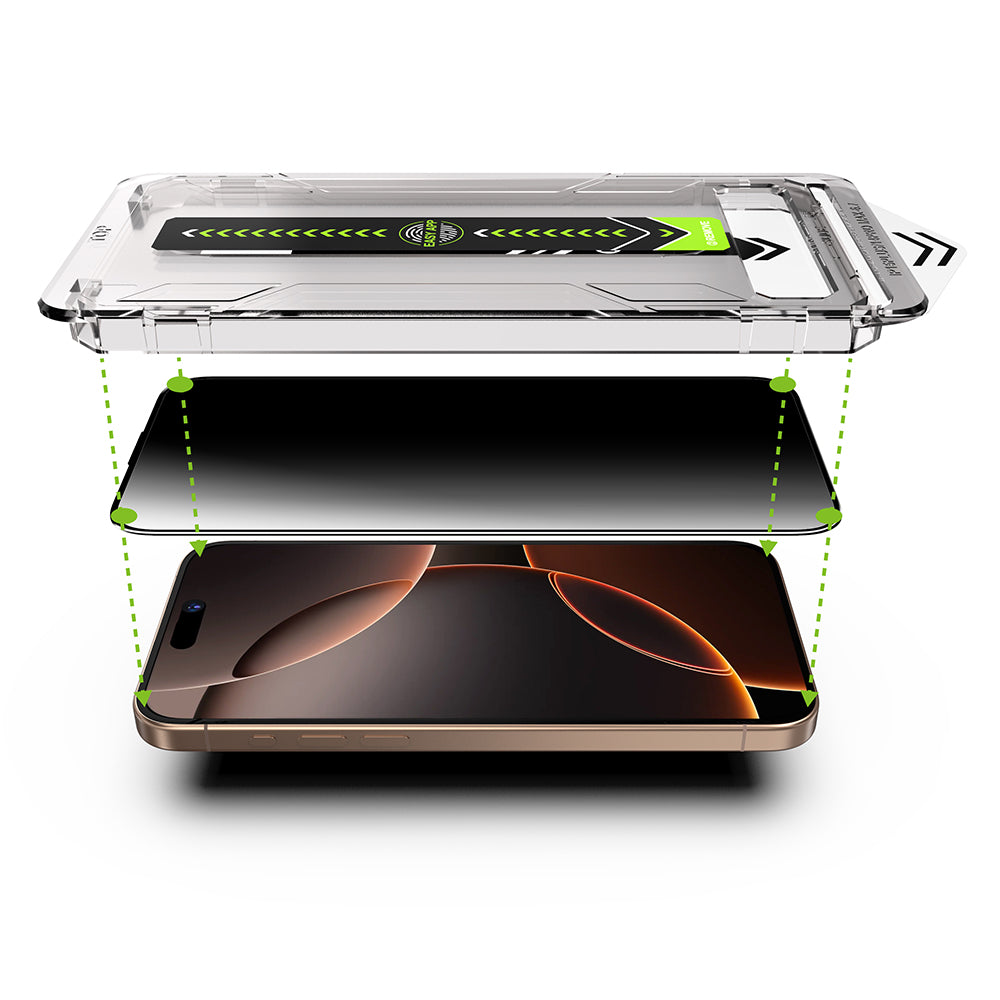 Privacy Techsuit TitanGlass skjermbeskyttelse for Apple iPhone 11 / XR, Herdet glass, Full lim, Sett med 2 stk
