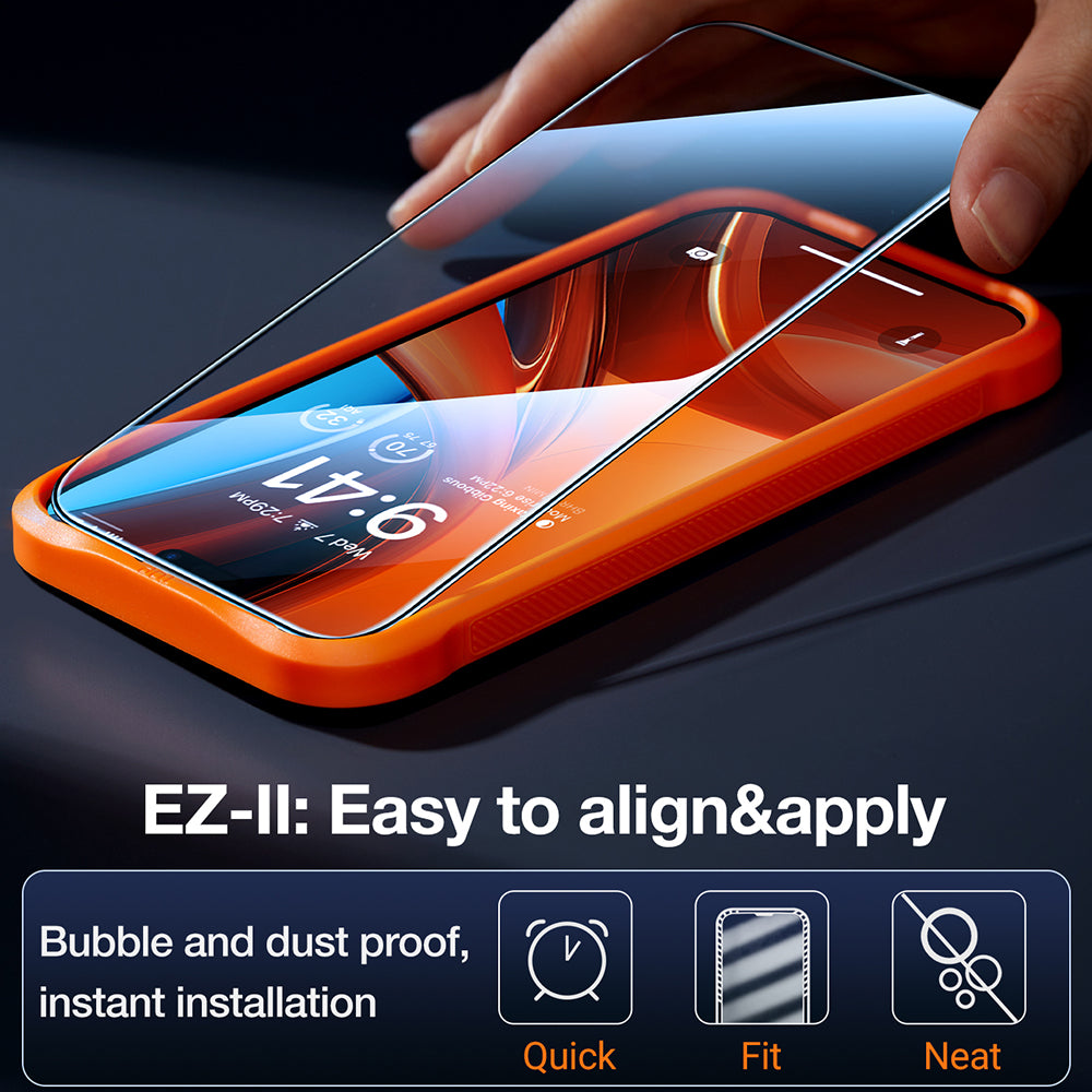 Skjermbeskytter Privacy Torras GlassGo Epic for Apple iPhone 15 Pro Max, Herdet Glass, Full Lim
