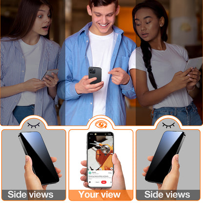 Skjermbeskytter Privacy Torras GlassGo Epic for Apple iPhone 15 Pro Max, Herdet Glass, Full Lim