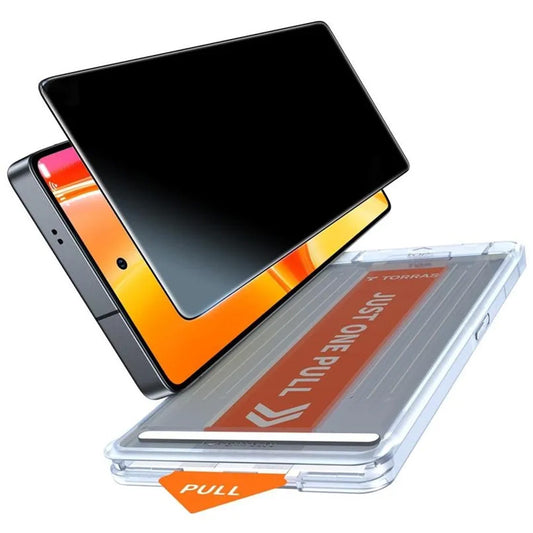 Beskyttelsesfolie for skjerm Privacy Torras GlassGo Install Master for Samsung Galaxy S26 Ultra, Herdet glass, Full lim