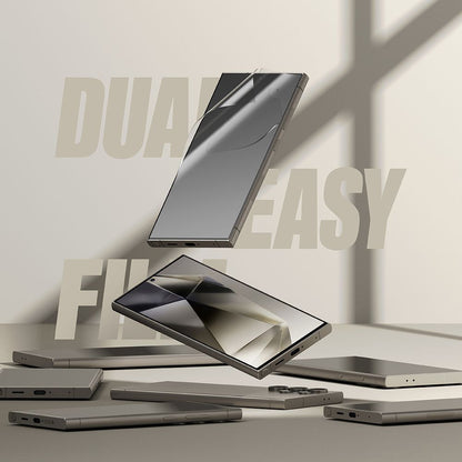 Skjermbeskytter Ringke Dual Easy for Samsung Galaxy S24 Ultra S928, Plast, Sett med 2 stykker