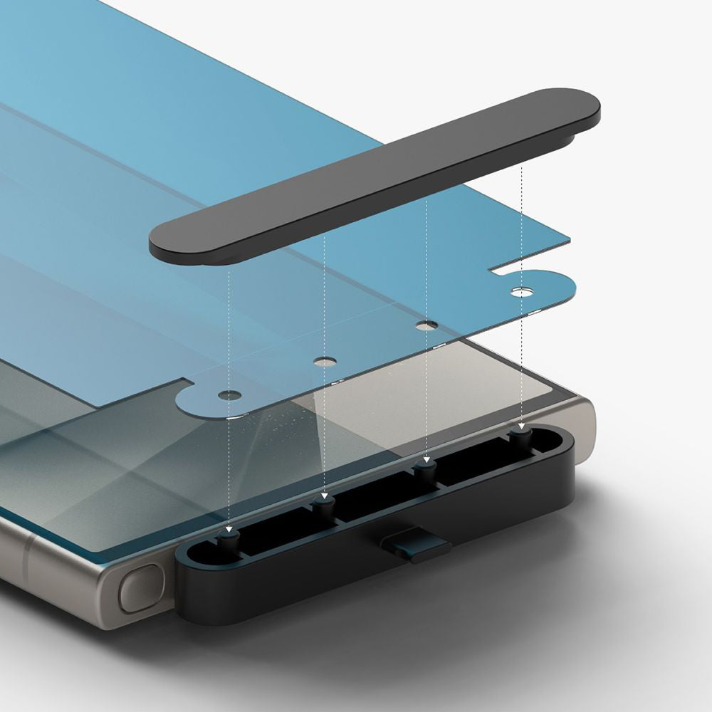 Skjermbeskytter Ringke Dual Easy for Samsung Galaxy S24 Ultra S928, Plast, Sett med 2 stykker