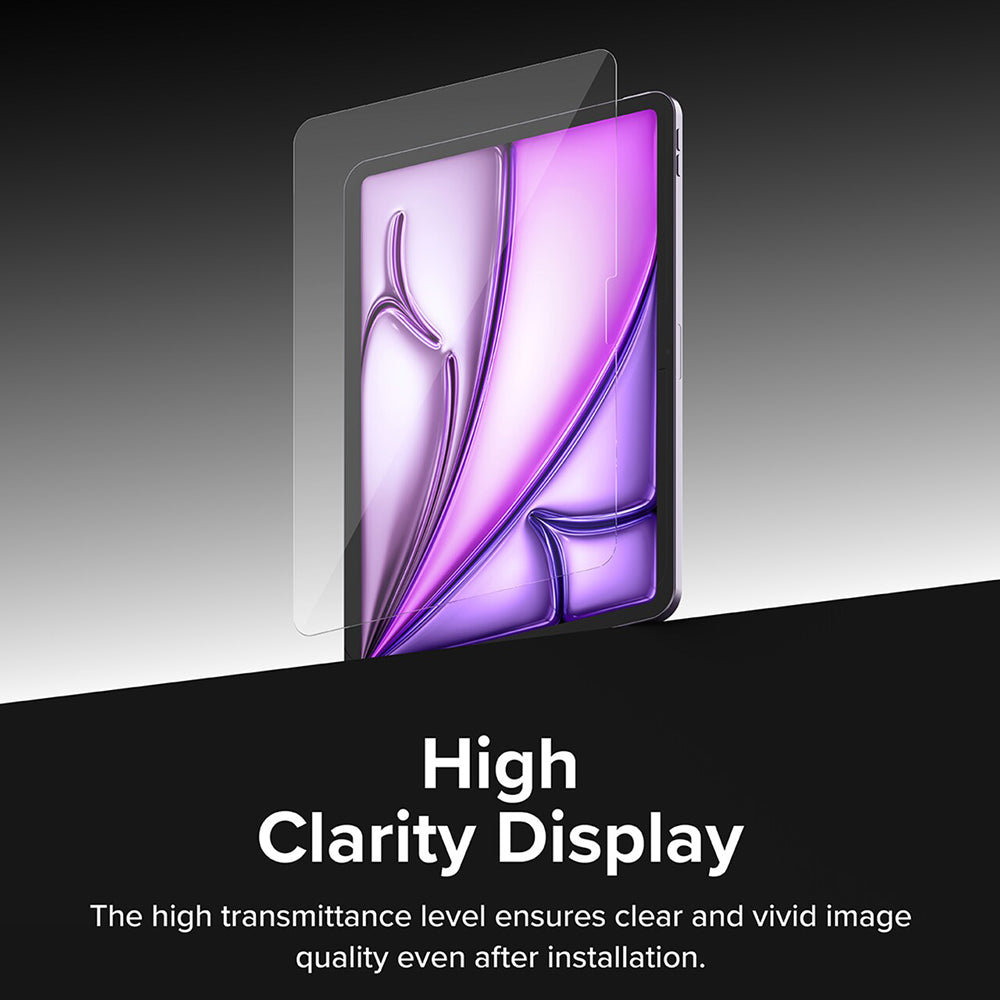 Ringke Easy Slide skjermbeskyttelse for Apple iPad Air 11 (2026) / Air 11 (2025), Herdet glass, Full lim