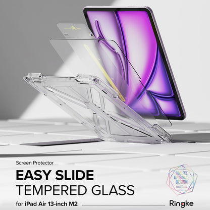 Ringke Easy Slide skjermbeskyttelse for Apple iPad Air 13 (2026) / Pro 13 (2025), Herdet glass, Full lim