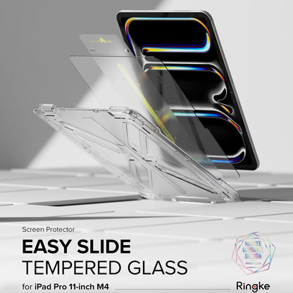 Ringke Easy Slide skjermbeskyttelse for Apple iPad Pro 11 (2024), Herdet glass, Full lim