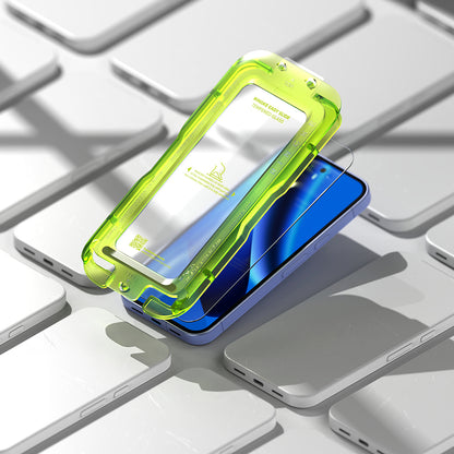 Ringke Easy Slide skjermbeskyttelse for Google Pixel 10a, Herdet glass, Full lim, Sett med 2 stk