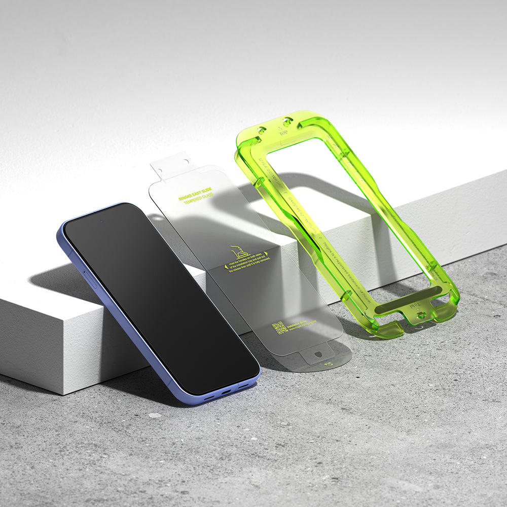 Ringke Easy Slide skjermbeskyttelse for Google Pixel 10a, Herdet glass, Full lim, Sett med 2 stk