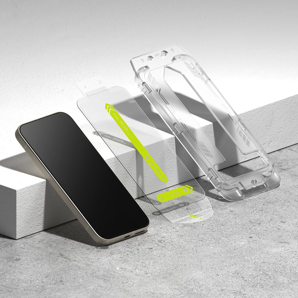 Skjermbeskyttelsesfilm Ringke Easy Slide for Google Pixel 9a, Herdet glass, Full lim, Sett med 2 stk