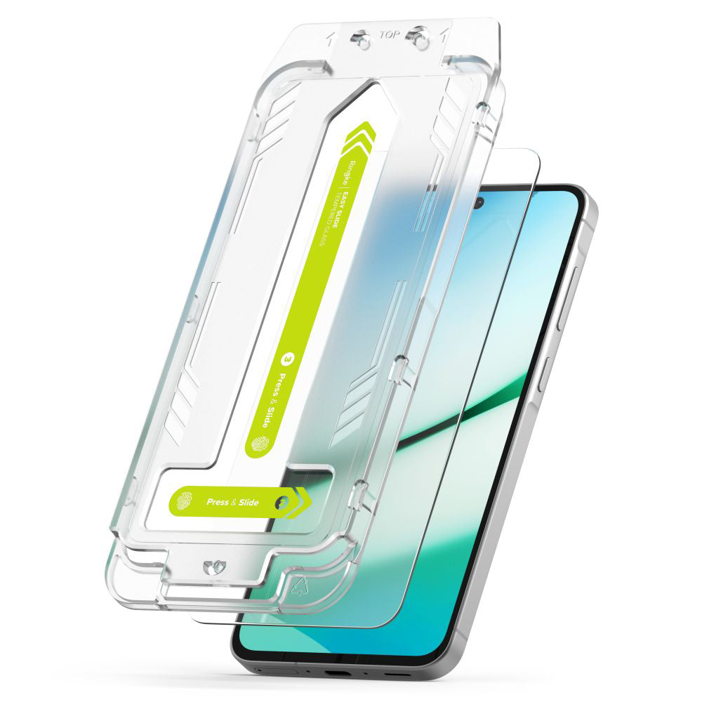 Ringke Easy Slide skjermbeskyttelse for Samsung Galaxy A36 A366, Herdet glass, Full lim, Sett med 2 stk