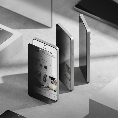 Skjermbeskytter Ringke Easy Slide for Samsung Galaxy S26 Plus S947, Herdet glass, Full lim, Sett med 2 stykker, Svart