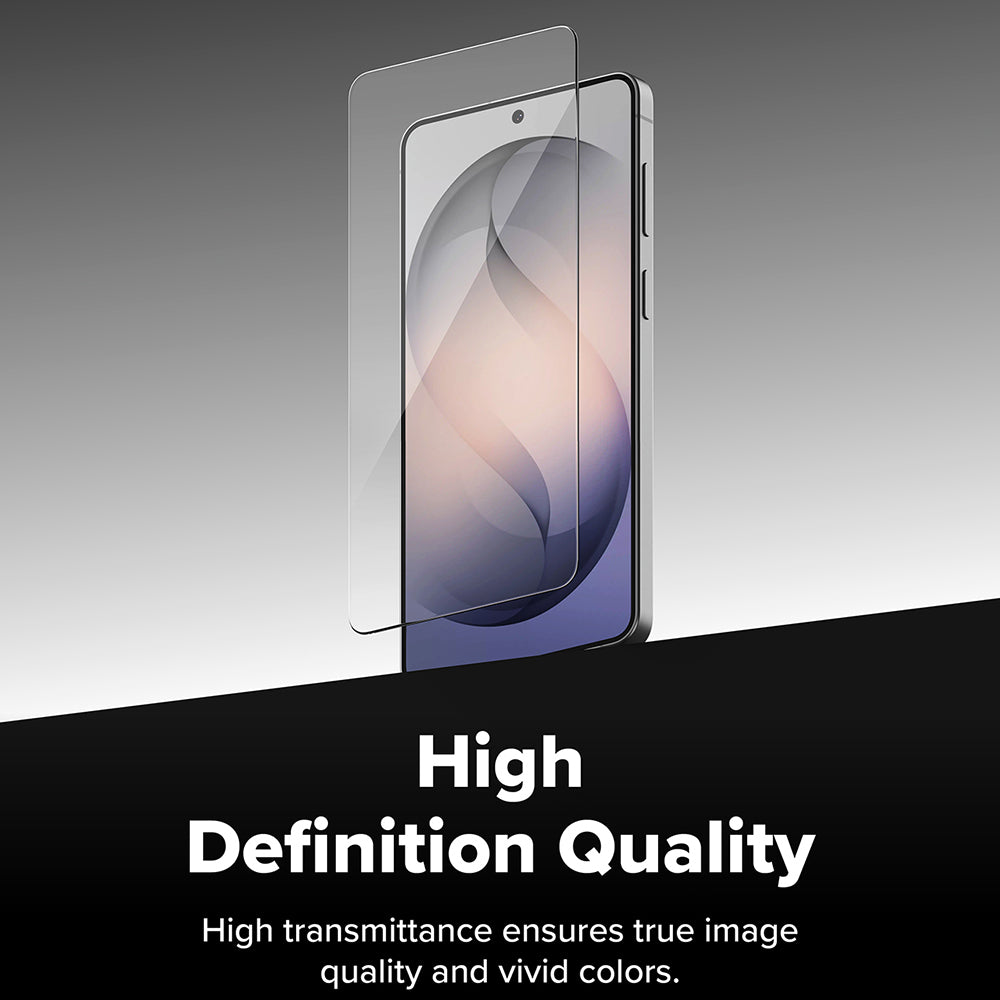 Skjermbeskytter Ringke Easy Slide for Samsung Galaxy S26 S942, Herdet glass, Full lim, Sett med 2 stykker