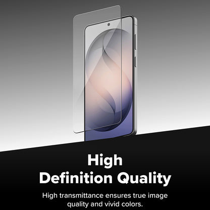 Skjermbeskytter Ringke Easy Slide for Samsung Galaxy S26 S942, Herdet glass, Full lim, Sett med 2 stykker