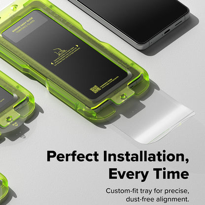 Skjermbeskytter Ringke Easy Slide for Samsung Galaxy S26 S942, Herdet glass, Full lim, Sett med 2 stykker