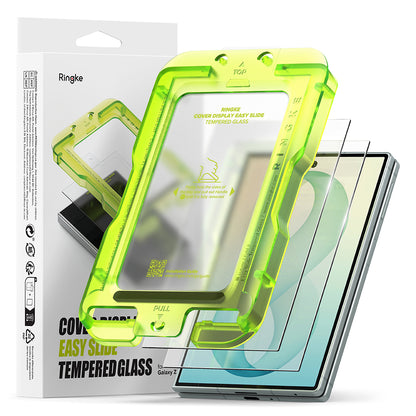 Ringke Easy Slide skjermbeskyttelse for Samsung Galaxy Z Fold8 F971, Herdet glass, Full lim, Sett med 2 stk
