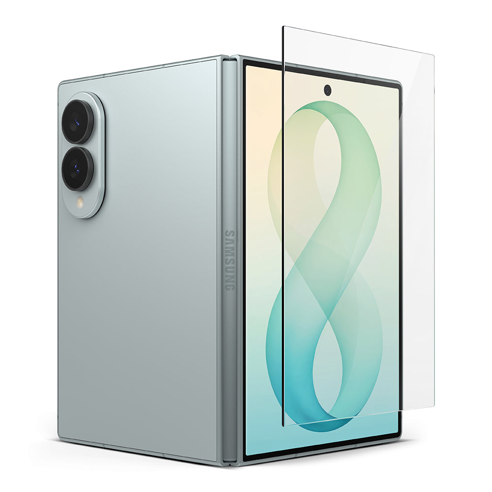 Ringke Easy Slide skjermbeskyttelse for Samsung Galaxy Z Fold8 F971, Herdet glass, Full lim, Sett med 2 stk