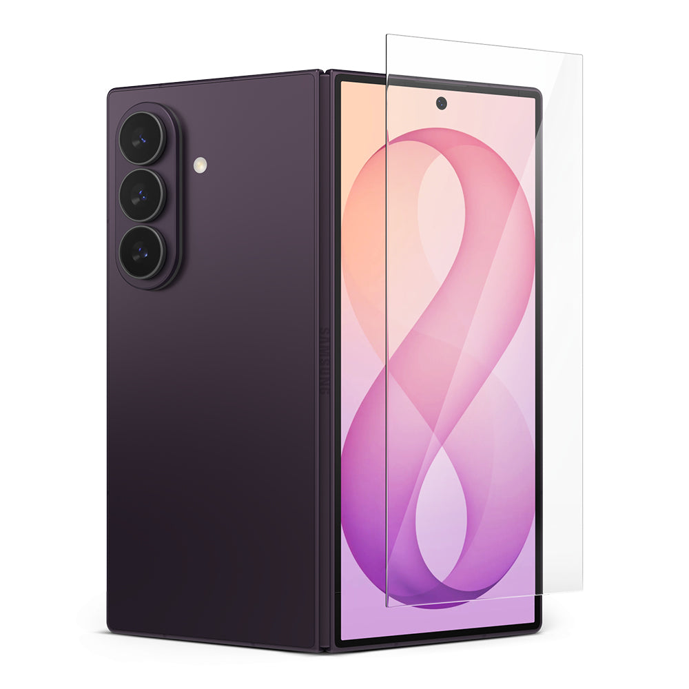 Ringke Easy Slide skjermbeskyttelse for Samsung Galaxy Z Fold8 Ultra F976, Herdet glass, Full lim, Sett med 2 stk