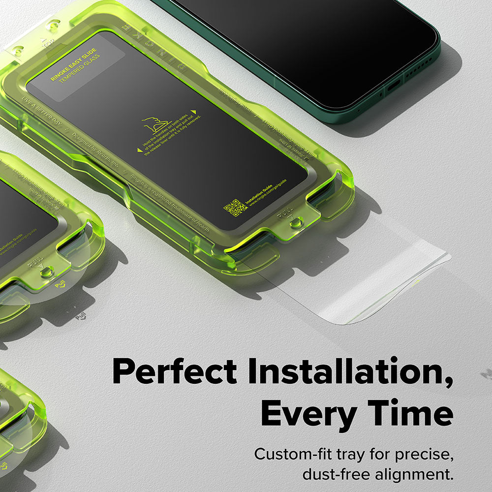 Ringke Easy Slide skjermbeskyttelse for Xiaomi 17 Ultra, Herdet glass, Full lim, Sett med 2 stk