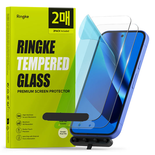 Skjermbeskyttelse Ringke for Google Pixel 10a, Herdet Glass, Full Lim