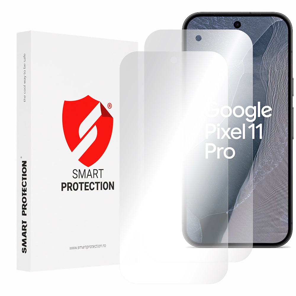 Smart Protection Premium Classic skjermbeskyttelsesfilm for Google Pixel 11 Pro, plast, full lim, sett med 2 stk