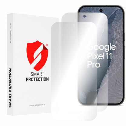 Smart Protection Premium Classic skjermbeskyttelsesfilm for Google Pixel 11 Pro, plast, full lim, sett med 2 stk