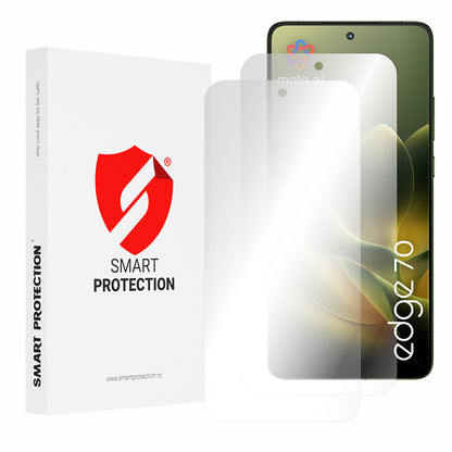Skjermbeskyttelsesfolie Smart Protection Premium Classic for Motorola Edge 70, Plast, Sett med 2 stykker