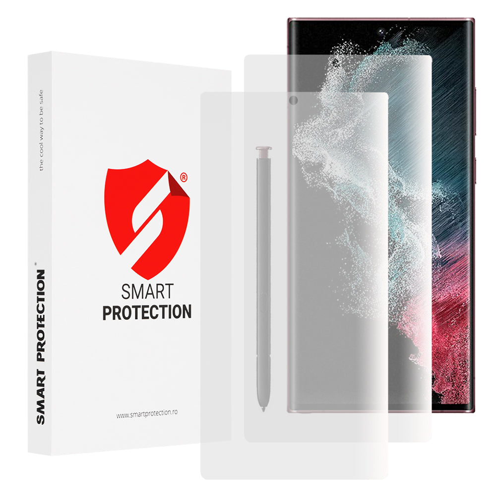 Smart Protection Premium Classic skjermbeskyttelsesfilm for Samsung Galaxy S22 Ultra 5G S908, plast, sett med 2 stk