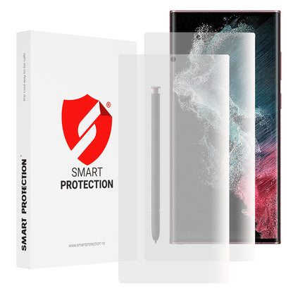 Smart Protection Premium Classic skjermbeskyttelsesfilm for Samsung Galaxy S22 Ultra 5G S908, plast, sett med 2 stk