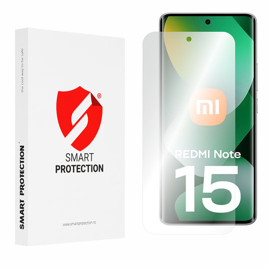 Skjermbeskyttelsesfolie Smart Protection Premium Classic for Xiaomi Redmi Note 15 4G, Plast, Sett med 2 stykker