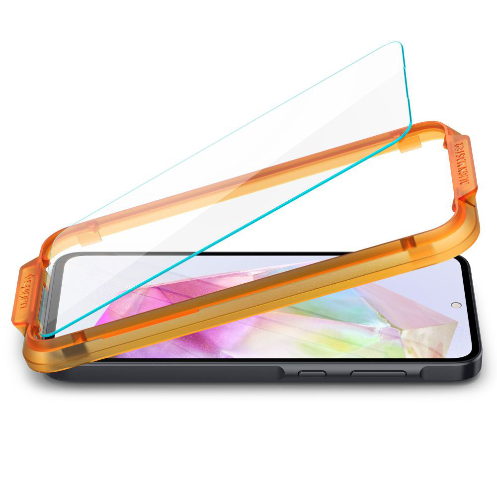 Skjermbeskytter Spigen GlastR Align Master for Samsung Galaxy M35 / A35 5G A356, Herdet Glass, Full Lim, Sett med 2 stykker AGL07772